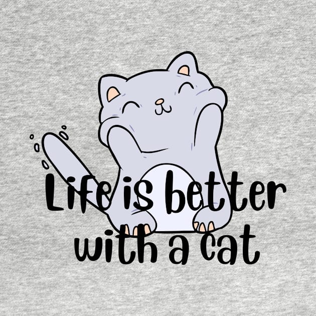 Life is better with cat by hatem